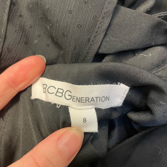 BCBGeneration Black Ruffle Mini Dress - Picture 3 of 3